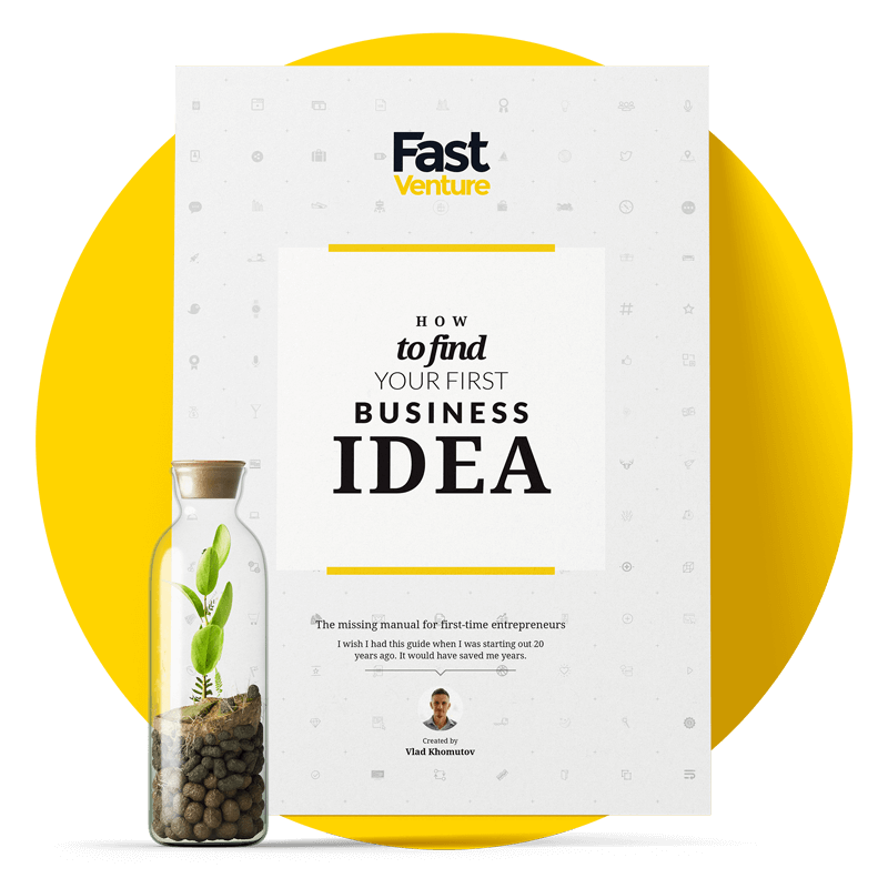 Free ebook - how to find your first business idea